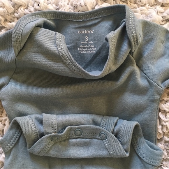 Set/2 Carters The Original Bodysuit Onesies- 3 Mos - Picture 3 of 7